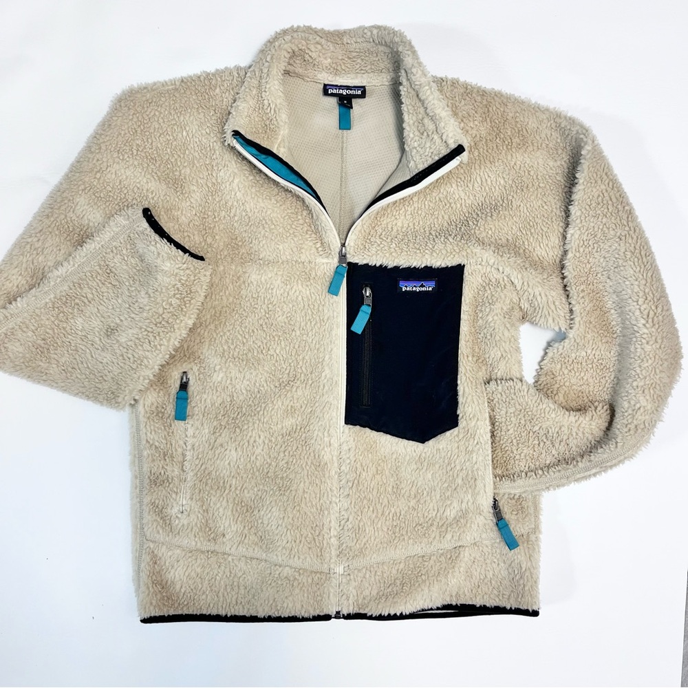 Patagonia Classic Retro X Jacket Fleece Sherpa Full Zip Tan Brown Size Medium